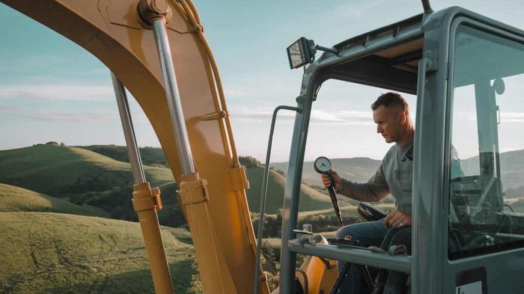 Fuel Pressure: What To Look For When Buying A Used Excavator? 7 A serene and focused scene featuring an excavator 1736306408407